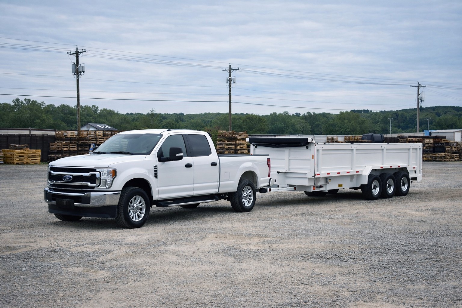 Cormier Land Services truck and trailer